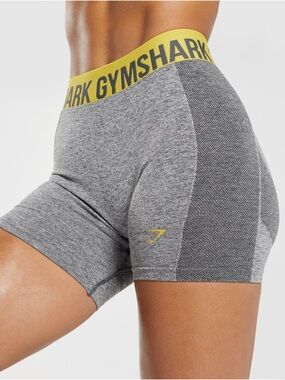 Gymshark Flex Compression Short in Charcoal Grey and Medallion Yellow | Size S